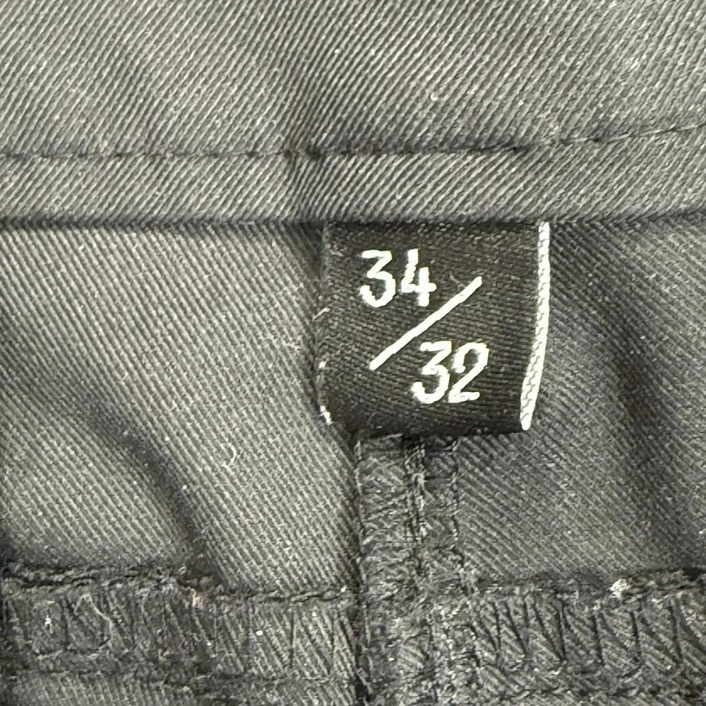 Public Rec Pants Mens Sz 34X32 Black Performance Chino Commuter Travel Stretch